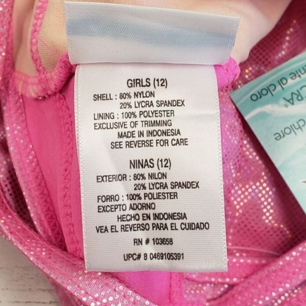 Sand n Sun Girls 2 Piece Heart Swim Suit Size 12 - Picture 8 of 8